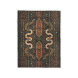 Ophidian Snakes Green & Orange in Small (30" x 40") Size