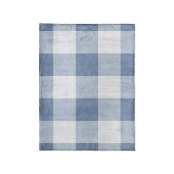 Buffalo Plaid Steel Blue in Small (30" x 40") Size