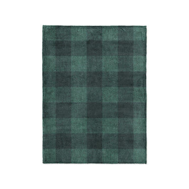 Buffalo Plaid Deep Teal in Small (30" x 40") Size