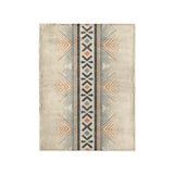 Loxcie Ivory & Blue in Small (30" x 40") Size