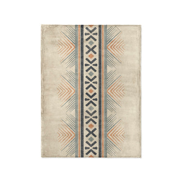 Loxcie Ivory & Blue in Small (30" x 40") Size