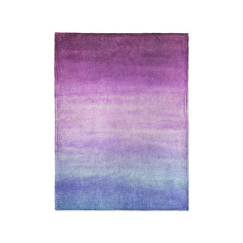 Imogen Watercolor Blue & Purple Ombre in Small (30" x 40") Size