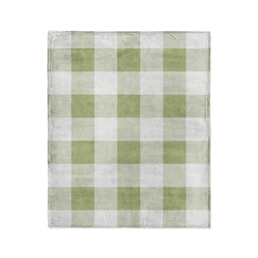 Buffalo Plaid Light Sage in Medium (50" x 60") Size