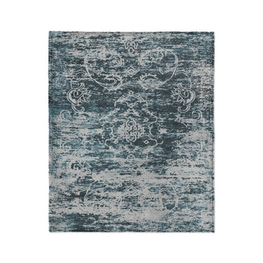 Bennett Teal & Grey in Medium (50" x 60") Size