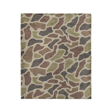 Duck Camo Brown in Medium (50" x 60") Size