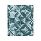 Hoffman Teal in Medium (50" x 60") Size