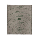 Solar System Taupe & Forest in Medium (50" x 60") Size