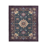 Miriam Navy & Purple in Medium (50" x 60") Size