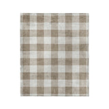Buffalo Plaid Light Cedar Brown in Medium (50" x 60") Size