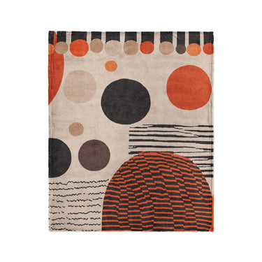 Charl Orange & Taupe in Medium (50" x 60") Size