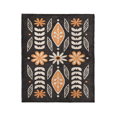 Topanga Black & Yellow in Medium (50" x 60") Size