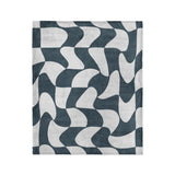 Twyla Checkered Navy in Medium (50" x 60") Size