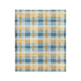 Monroe Plaid Blue & Yellow in Medium (50" x 60") Size