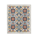 Georgiana Navy & Red in Medium (50" x 60") Size