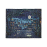 8 Bit Uptown Twilight Skyline in Medium (50" x 60") Size
