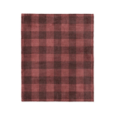 Buffalo Plaid Deep Red in Medium (50" x 60") Size