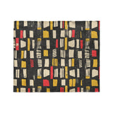 Milo Black Red & Yellow in Medium (50" x 60") Size