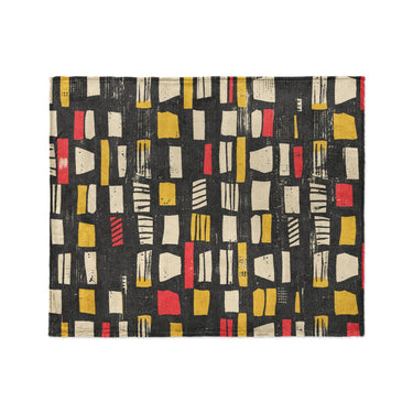 Milo Black Red & Yellow in Medium (50" x 60") Size