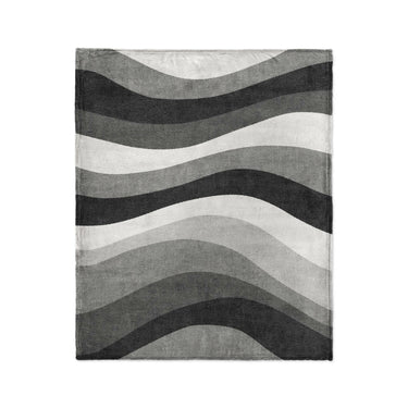 Sinuous Grey Monochrome in Medium (50" x 60") Size