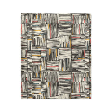 Atticus Multicolor Crosshatch in Medium (50" x 60") Size