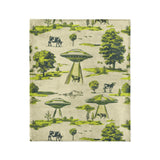 UFO Cow Abduction Toile in Medium (50" x 60") Size