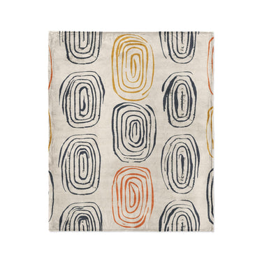 Horatio Ivory & Orange in Medium (50" x 60") Size