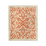 Floranna Ivory & Orange in Medium (50" x 60") Size