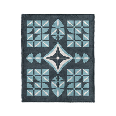 Remy Navy Blue in Medium (50" x 60") Size