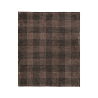 Buffalo Plaid Hickory Brown in Medium (50" x 60") Size
