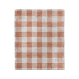 Buffalo Plaid Light Terracotta in Medium (50" x 60") Size