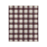 Wallace Plaid Maroon & Gold in Medium (50" x 60") Size