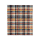 MacPherson Plaid Navy & Gold in Medium (50" x 60") Size