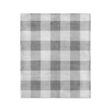 Buffalo Plaid Light Grey in Medium (50" x 60") Size
