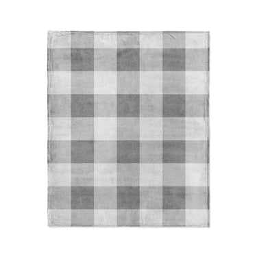Buffalo Plaid Light Grey in Medium (50" x 60") Size