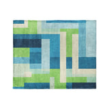 Henry Blue & Green in Medium (50" x 60") Size
