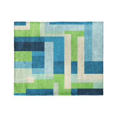 Henry Blue & Green in Medium (50" x 60") Size