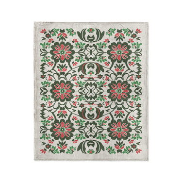 Georgiana Green & Deep Cerise in Medium (50" x 60") Size