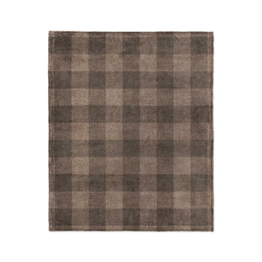 Buffalo Plaid Dark Cedar Brown in Medium (50" x 60") Size