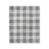 Buffalo Plaid Light Grey in Medium (50" x 60") Size