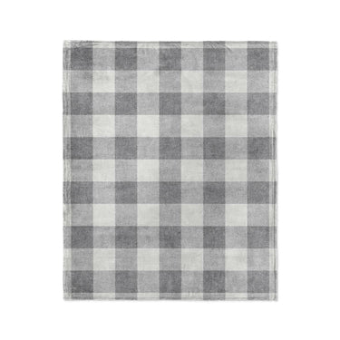 Buffalo Plaid Light Grey in Medium (50" x 60") Size