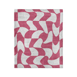Twyla Checkered Fuchsia in Medium (50" x 60") Size
