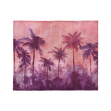 Sunset Palms Pink & Purple in Medium (50" x 60") Size