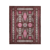 Topanga Burgundy & Pink in Medium (50" x 60") Size
