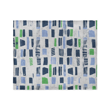 Milo Blue & Green in Medium (50" x 60") Size