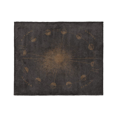 Equinox Brown & Gold in Medium (50" x 60") Size