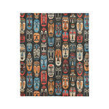 Tribal Masks in Medium (50" x 60") Size