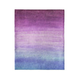 Imogen Watercolor Blue & Purple Ombre in Medium (50" x 60") Size