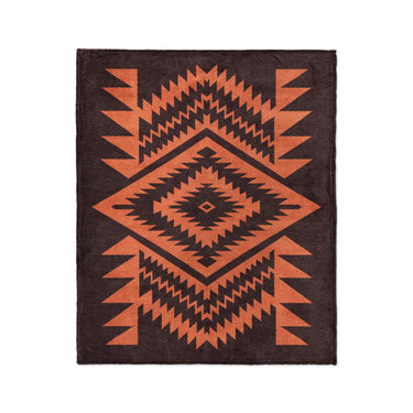 Reyno Orange & Maroon in Medium (50" x 60") Size