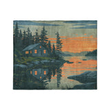 Adirondack Lakeside Cabin in Medium (50" x 60") Size