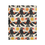 Tribal Birds Ivory in Medium (50" x 60") Size